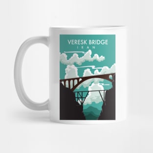 Veresk Bridge Iran travel poster Mug